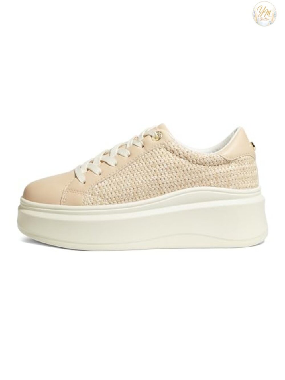 LUCKY STEP Women's Platform Fashion Sneakers Thick Sole 2.6 Inch Heel PU